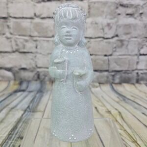 Isabel Bloom Angel Girl Figurine 2005‎ Retired Green Stone Sculpture Art Decor